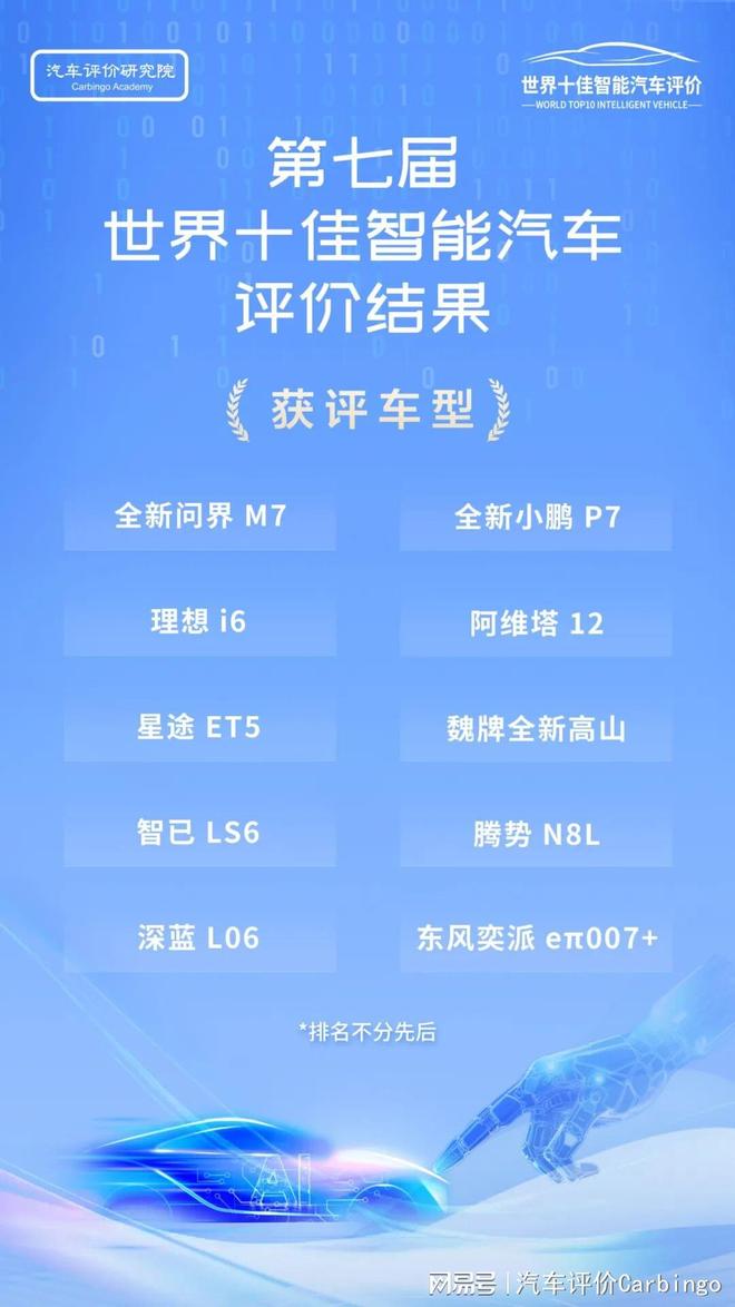 智能平权凸显第七届世界十佳智能汽车评价结果正式发布！(图4)